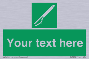 Custom sign safe condition Line throwing appliance